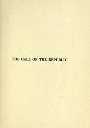 Cover of: The call of the republic: a national army and universal military service