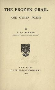 Cover of: The frozen grail by Elsa Barker