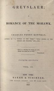 Cover of: Greyslaer: a romance of the Mohawk.