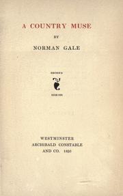 Cover of: A country muse. by Norman Gale, Norman Gale