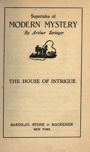 Cover of: The house of intrigue