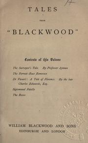 Cover of: Tales from "Blackwood."