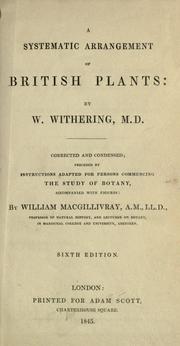 Cover of: A systematic arrangement of British plants by William Withering