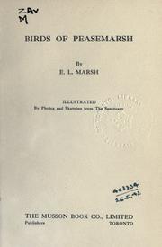 Cover of: Birds of Peasemarsh by E. L. Marsh