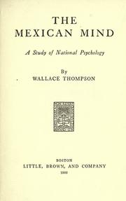 Cover of: The Mexican mind: a study of national psychology
