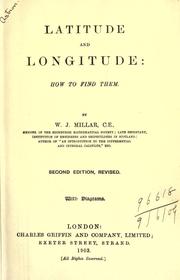 Cover of: Latitude and longitude: how to find them. by W. J. Millar