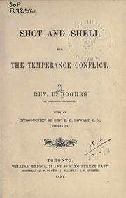 Cover of: Shot and shell for the Temperance conflict