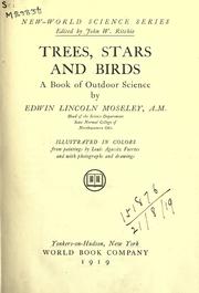 Cover of: Trees, stars and birds by Edwin Lincoln Moseley