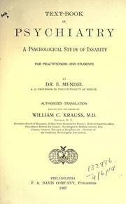 Cover of: Text-book of psychiatry