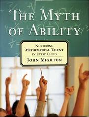 Cover of: The Myth of Ability: Nurturing Mathematical Talent in Every Child