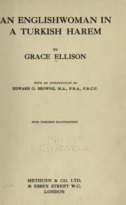 Cover of: An Englishwoman in a Turkish harem. by Grace Mary Ellison