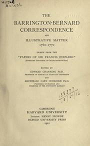 Cover of: Correspondence and illustrative matter, 1760-1770 by Barrington, William Wildman Barrington Viscount