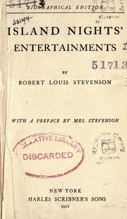 Island nights' entertainments by Robert Louis Stevenson