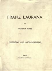 Cover of: Franz Laurana. by Wilhelm Rolfs