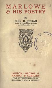 Cover of: Marlowe & his poetry.