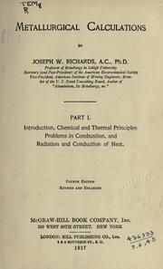 Metallurgical calculations by Joseph William Richards