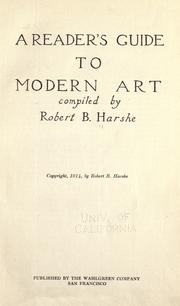 Cover of: A reader's guide to modern art