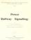 Cover of: Power railway signalling