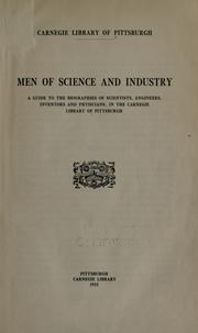 Cover of: Men of science and industry by Carnegie Library of Pittsburgh