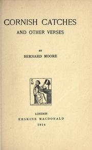 Cover of: Cornish catches by Bernard Moore