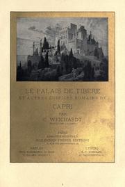 Cover of: palais de Tib©Łere et autres ©Øedifices romains de Capri