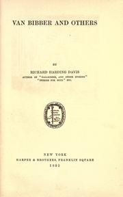 Cover of: Van Bibber, and others. by Richard Harding Davis