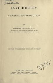 Cover of: Psychology by Charles Hubbard Judd
