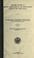 Cover of: Strategic location of military depots, arsenals, and manufacturing plants in the United States.