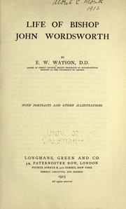 Cover of: Life of Bishop John Wordsworth