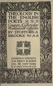 Cover of: Theology in the English poets by Brooke, Stopford Augustus