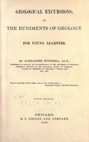 Cover of: Geological excursions by Alexander Winchell