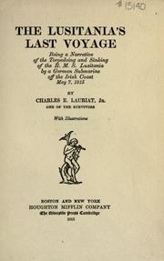 Cover of: The Lusitania's last voyage