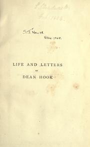 Cover of: The life and letters of Walter Farquhar Hook, D.D., F.R.S. by W. R. W. Stephens