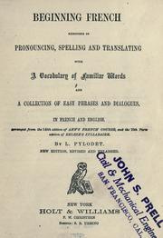 Cover of: Beginning French by Frederick Leypoldt