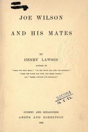 Cover of: Joe Wilson and his mates by Henry Lawson