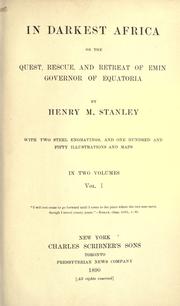Cover of: In darkest Africa by Henry M. Stanley