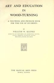 Cover of: Art and education in wood-turning