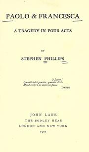 Cover of: Paolo & Francesca by Stephen Phillips