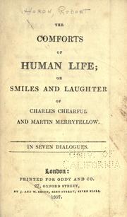 Cover of: The comforts of human life by Robert Heron