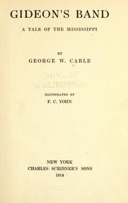 Cover of: Gideon's band by George Washington Cable
