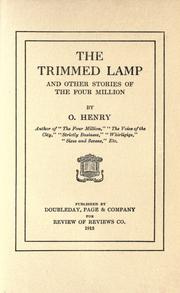 Cover of: The trimmed lamp, and other stories of the four million by O. Henry
