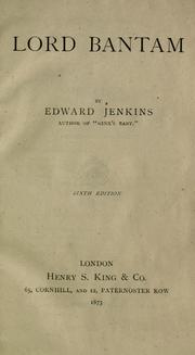 Cover of: Lord Bantam by Edward Jenkins, Edward Jenkins