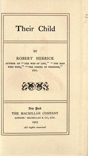 Cover of: Their child by Herrick, Robert