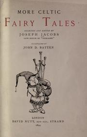 Cover of: More Celtic fairy tales by Joseph Jacobs
