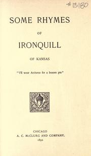Cover of: Some rhymes of Ironquill