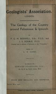 Cover of: The geology of the country around Felixstowe & Ipswich