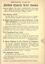 Cover of: The Nicene Creed