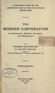 Cover of: The modern corporation