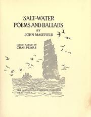 Cover of: Salt-water poems and ballads by John Masefield