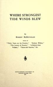 Cover of: Where strongest tide winds blew
